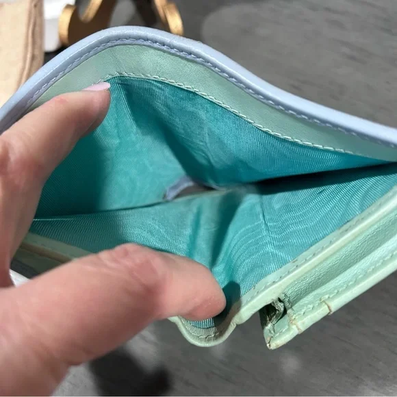 Gucci -Rare Multicolor Pastel Wallet with Silver GG Logo - Picture 10 of 11